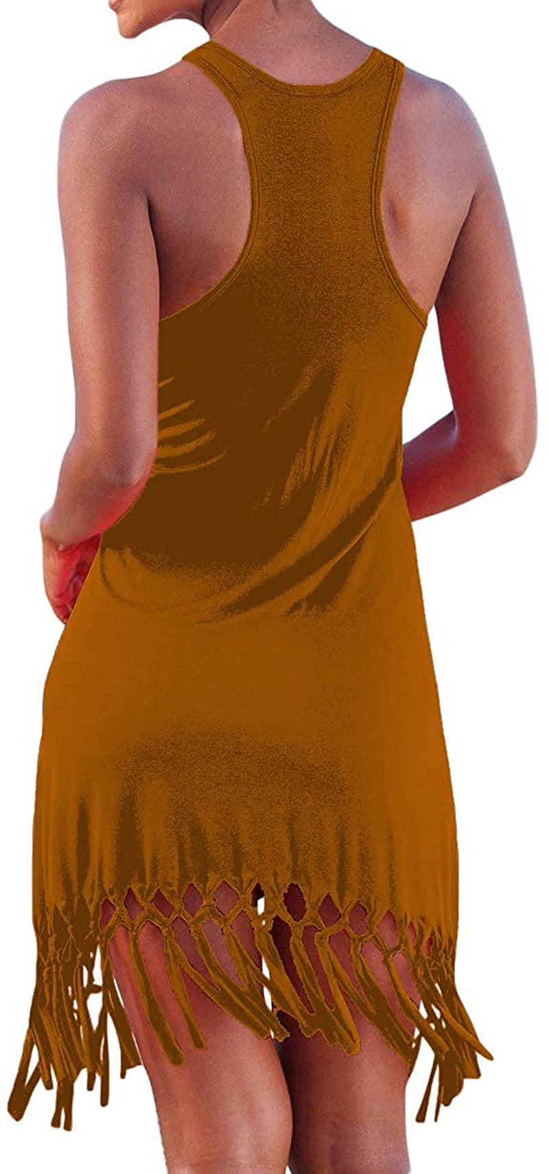 Pinziko Women'S Summer Beach Dress Bikini Cover up Casual Vacation Short Dresses Apparel & Accessories > Clothing > Swimwear Kylie Max   