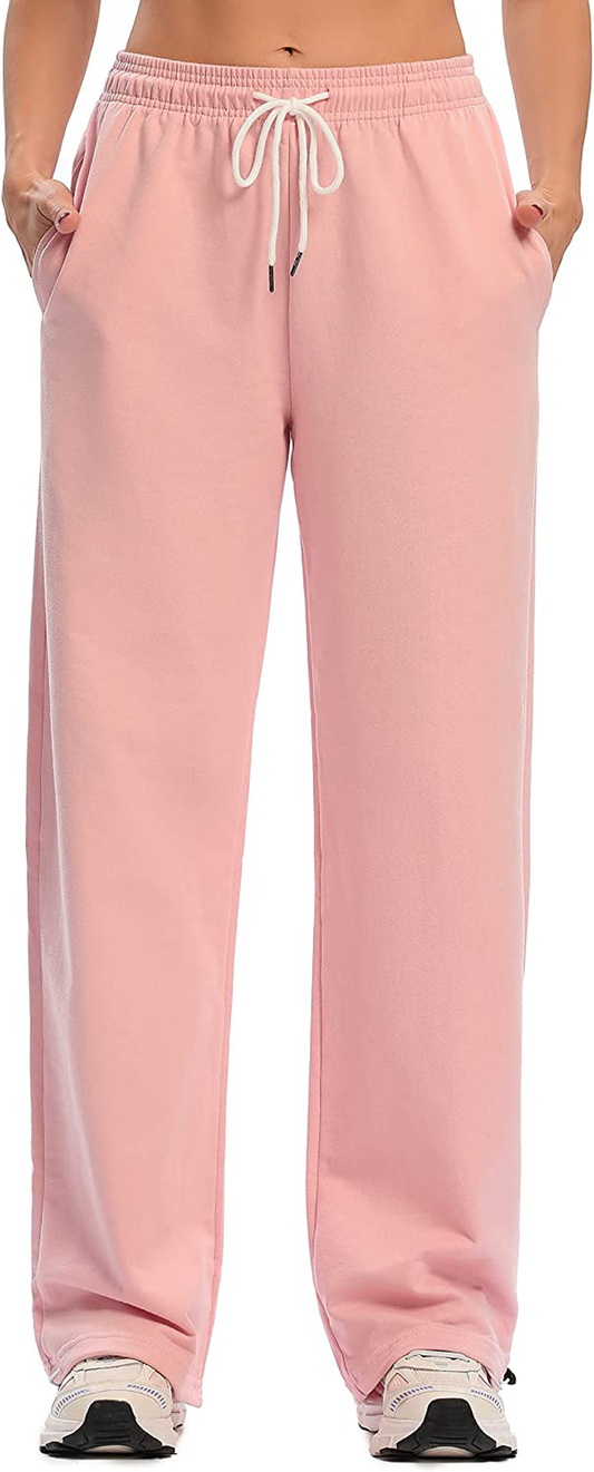 Cakcton Women'S Sweatpants with Pockets Joggers High Waisted Loose Workout Yoga Lounge Drawstring Active Casual Sports Pants Apparel & Accessories > Clothing > Activewear Kylie Max   