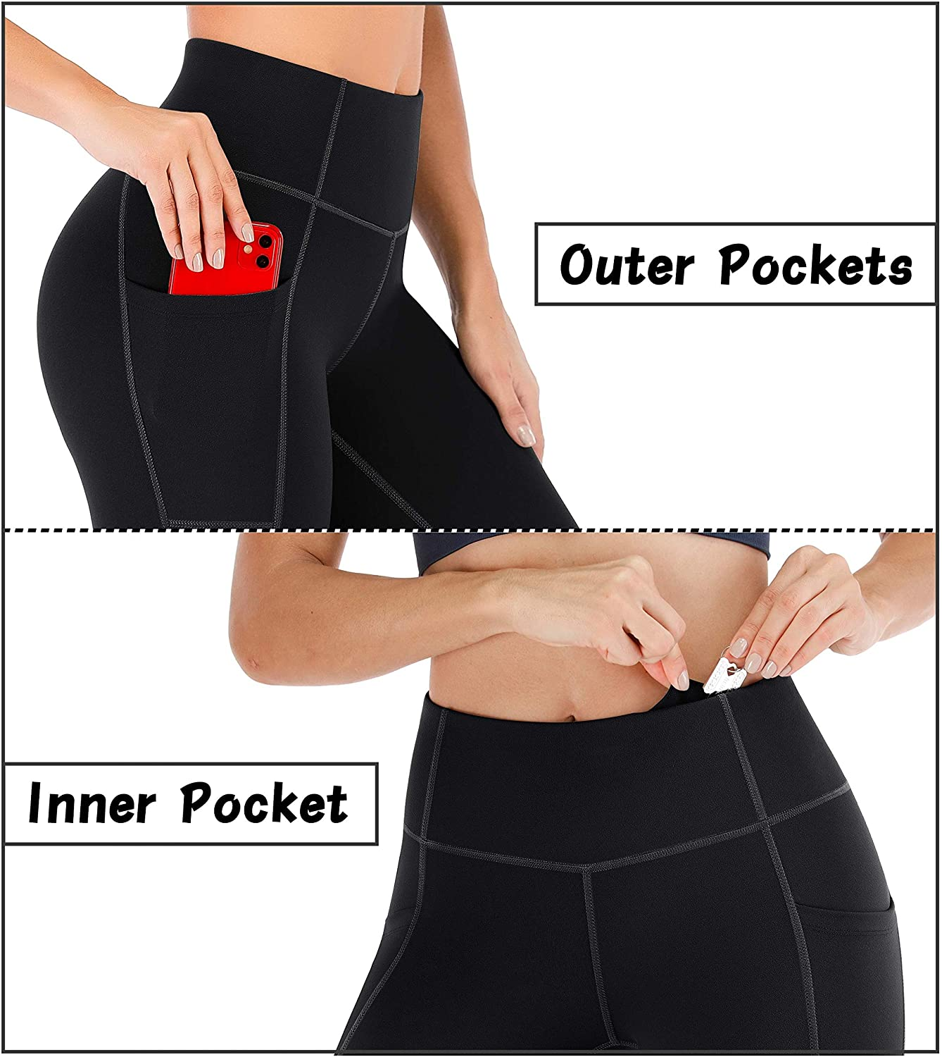 Heathyoga Yoga Pants for Women with Pockets High Waisted Leggings with Pockets for Women Workout Leggings for Women Apparel & Accessories > Clothing > Underwear & Socks > Shapewear KYLIE MAX   