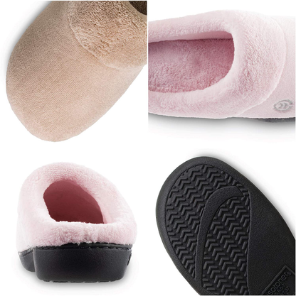 isotoner Women's Cozy Terry Hoodback Clog Slipper with Soft Memory Foam, Comfort Arch Support, and an Indoor/Outdoor Sole Arts & Entertainment > Party & Celebration > Gift Giving KYLIE MAX   
