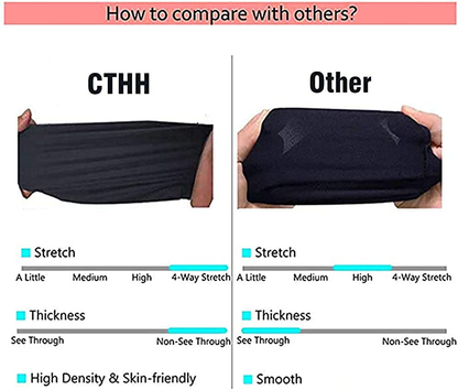 CTHH 2 Pack Leggings for Women-High Waisted Tummy Control Workout Running Black Yoga Pants Apparel & Accessories > Clothing > Activewear CTHH   
