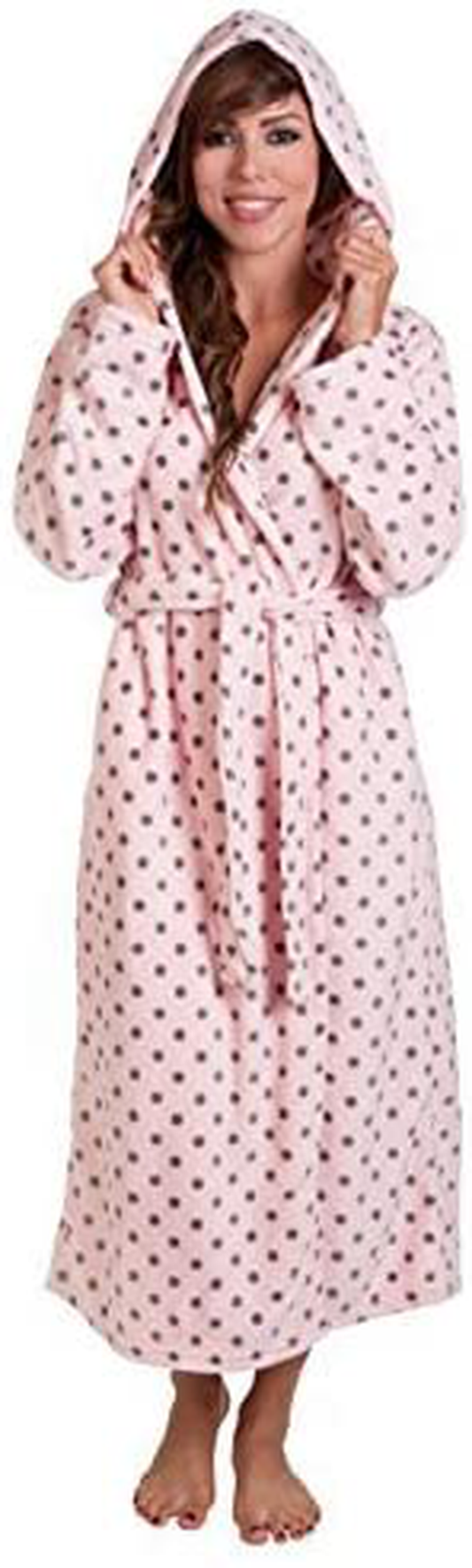 Hoodie Robe Plush Hooded Robe Spa Bathrobe Hoody Robe Long Robe plus Size Avail. Apparel & Accessories > Clothing > Sleepwear & Loungewear > Robes Kylie Max   