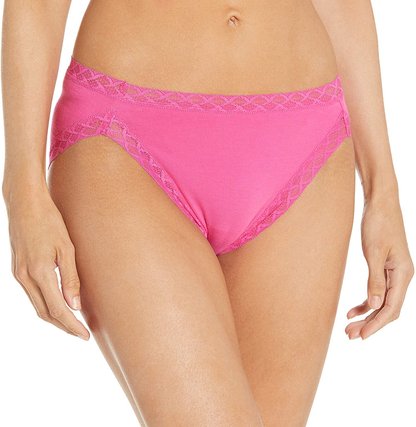 Natori Womens Bliss French Cut Panty Apparel & Accessories > Clothing > Underwear & Socks > Underwear Natori Raspberry Crush Large 