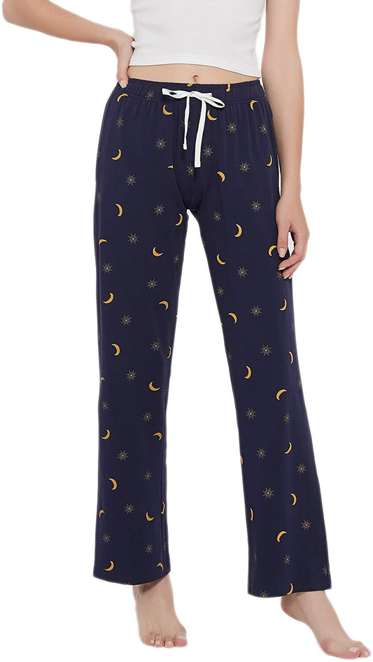 HEARTNICE Pajama Pants for Women Soft, Print Sleep Pants Lightweight Lounge Pj Bottoms Apparel & Accessories > Clothing > Sleepwear & Loungewear > Pajamas Kylie Max   
