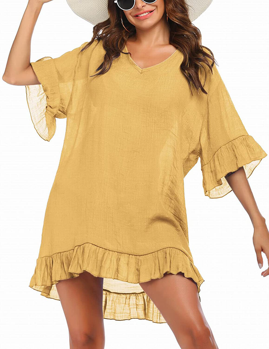 Ekouaer Swimsuit Cover Ups for Women, Bathing Suit Coverups Beach Cover Dresses Resort Wear S-XXL Apparel & Accessories > Clothing > Swimwear Kylie Max   