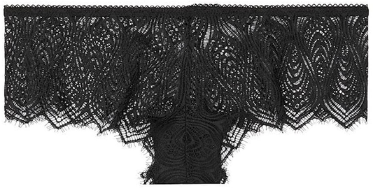 Very Sexy Cheeky Peacock Lace Color Black Size Apparel & Accessories > Clothing > Underwear & Socks > Underwear Victoria's Secret Black X-Small 