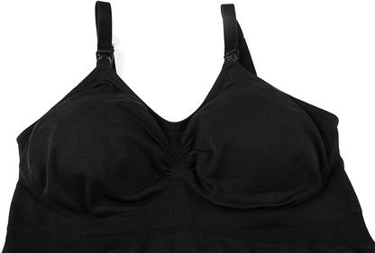 HOFISH Women'S Breast Feeding Tops,Maternity Nursing Cami with Build in Shelf Bra 3Pack Apparel & Accessories > Clothing > Activewear Kylie Max   