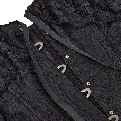 Corset Tops for Women Corset - Overbust Lingerie - Lace up Back Bustier Top - Fashion Corsets with Sleeve Apparel & Accessories > Clothing > Underwear & Socks > Lingerie SZIVYSHI   