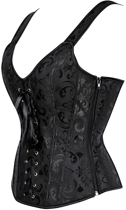 Women Sexy Strap Lace up Corsets and Bustiers Top Overbust Shaper Apparel & Accessories > Clothing > Underwear & Socks > Lingerie Zhitunemi   
