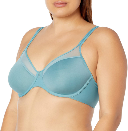 Bali Women's One Smooth U Ultra Light Illusion Neckline Underwire Bra DF3439 Apparel & Accessories > Clothing > Underwear & Socks > Bras Bali Women's IA - Bras Blue Sage 38D 