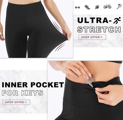 IUGA High Waisted Leggings for Women Workout Leggings with Inner Pocket Yoga Pants for Women Apparel & Accessories > Clothing > Activewear KYLIE MAX   
