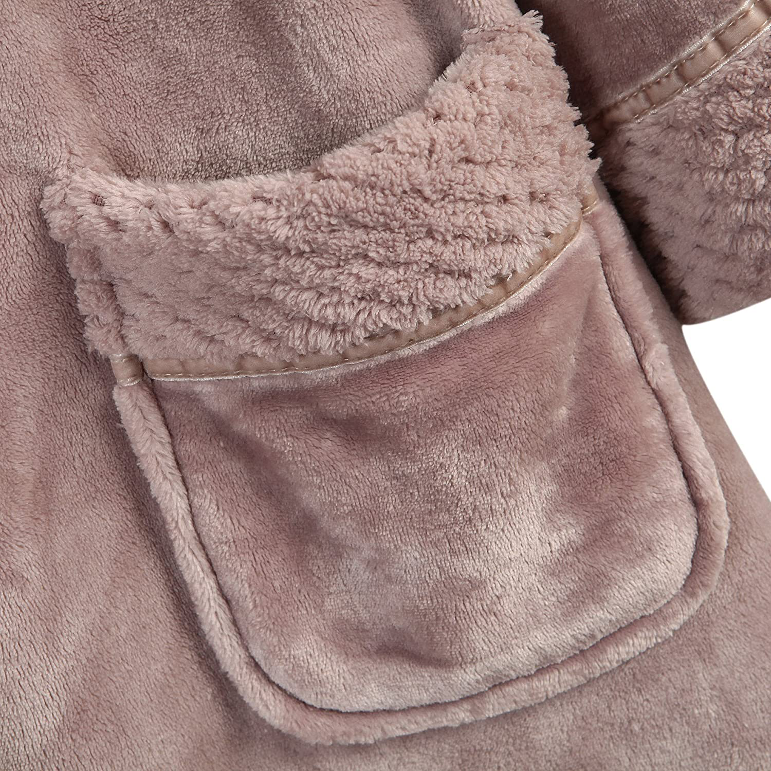 Richie House Women'S Plush Soft Warm Fleece Bathrobe Robe RH1591 Apparel & Accessories > Clothing > Sleepwear & Loungewear > Robes Kylie Max   