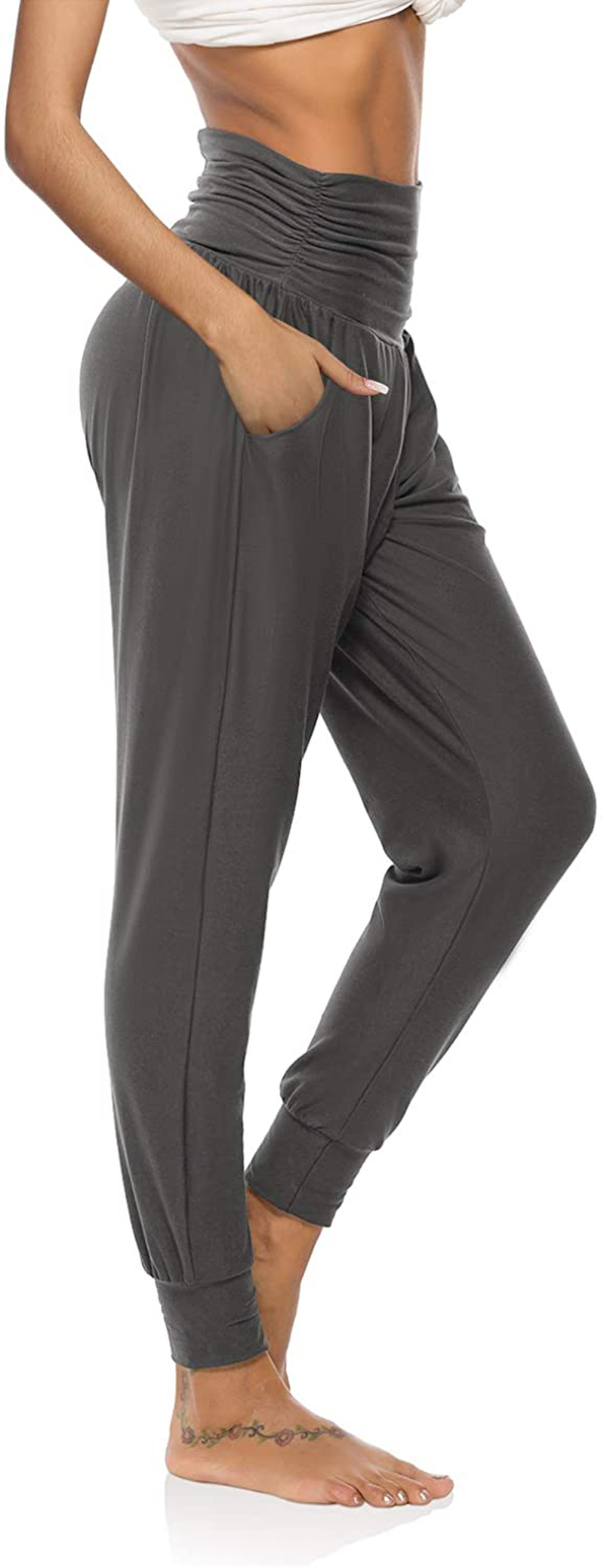 DIBAOLONG Womens Yoga Sweatpants Loose Workout Joggers Pants Comfy Lounge Pants with Pockets Apparel & Accessories > Clothing > Activewear Kylie Max   