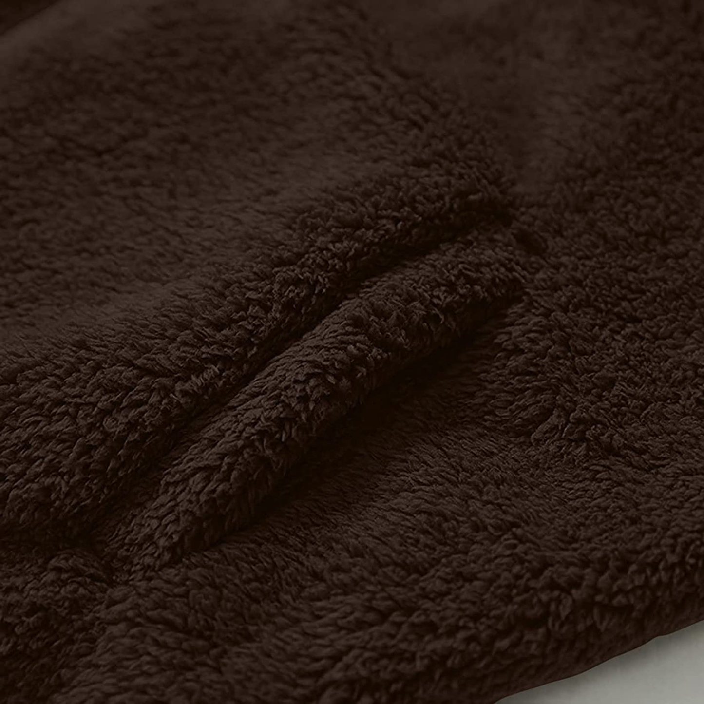 Merthy Mens Fuzzy Sherpa Fleece Jacket Casual Long Sleeve Stand Collar Furry Faux Woolen Cardigan Coat Zipper Teddy Coats Apparel & Accessories > Clothing > Underwear & Socks > Shapewear Merthy   