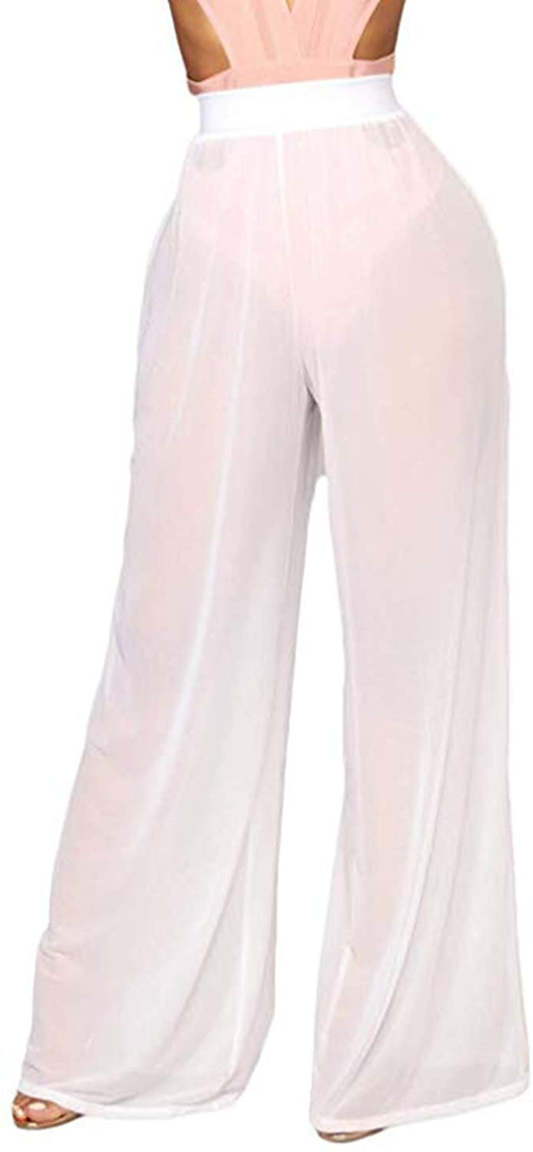 Women'S Beach Sheer Mesh Legging Pant See through Bikini Bottom Swimsuit Cover Up Apparel & Accessories > Clothing > Swimwear Kylie Max   