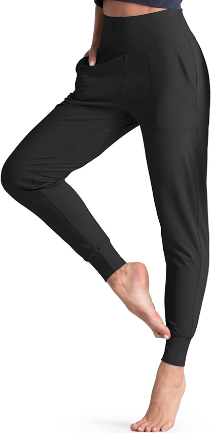 Wjustforu Women'S High Waist Joggers Sweatpants Lightweight & Comfortable Yoga Pants with Pockets Apparel & Accessories > Clothing > Activewear Kylie Max   