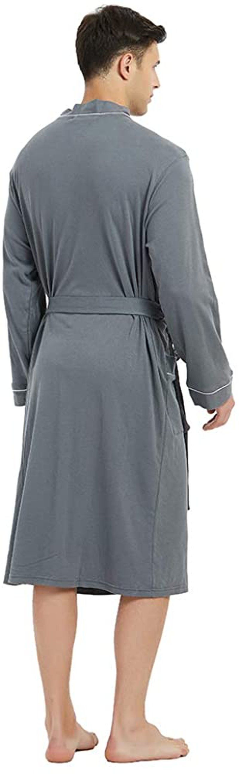 U2SKIIN Mens Cotton Robe Lightweight Knit Bathrobe Apparel & Accessories > Clothing > Sleepwear & Loungewear > Robes Kylie Max   