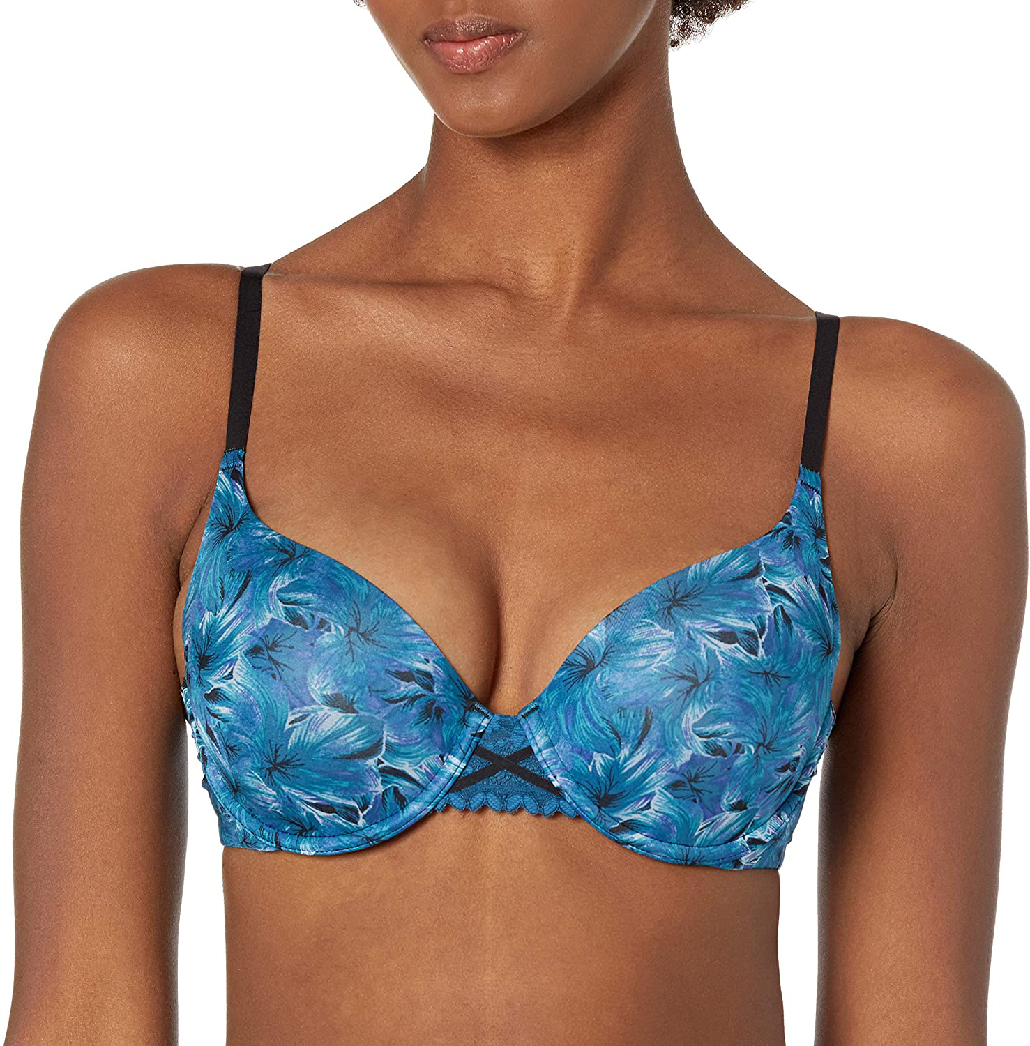 Maidenform Women's Love The Lift DreamWire Push Up Underwire Bra DM0066 Apparel & Accessories > Clothing > Underwear & Socks > Bras Maidenform Dazzling Flowers Print/Oceanic Blue 36D 
