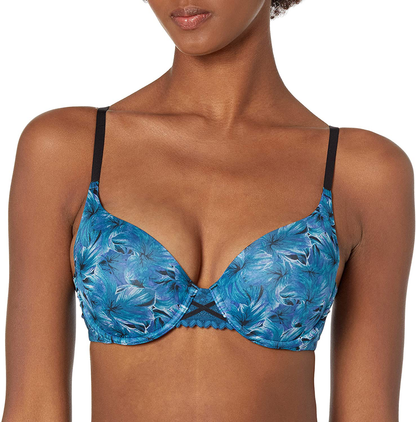 Maidenform Women's Love The Lift DreamWire Push Up Underwire Bra DM0066 Apparel & Accessories > Clothing > Underwear & Socks > Bras Maidenform Dazzling Flowers Print/Oceanic Blue 36D 