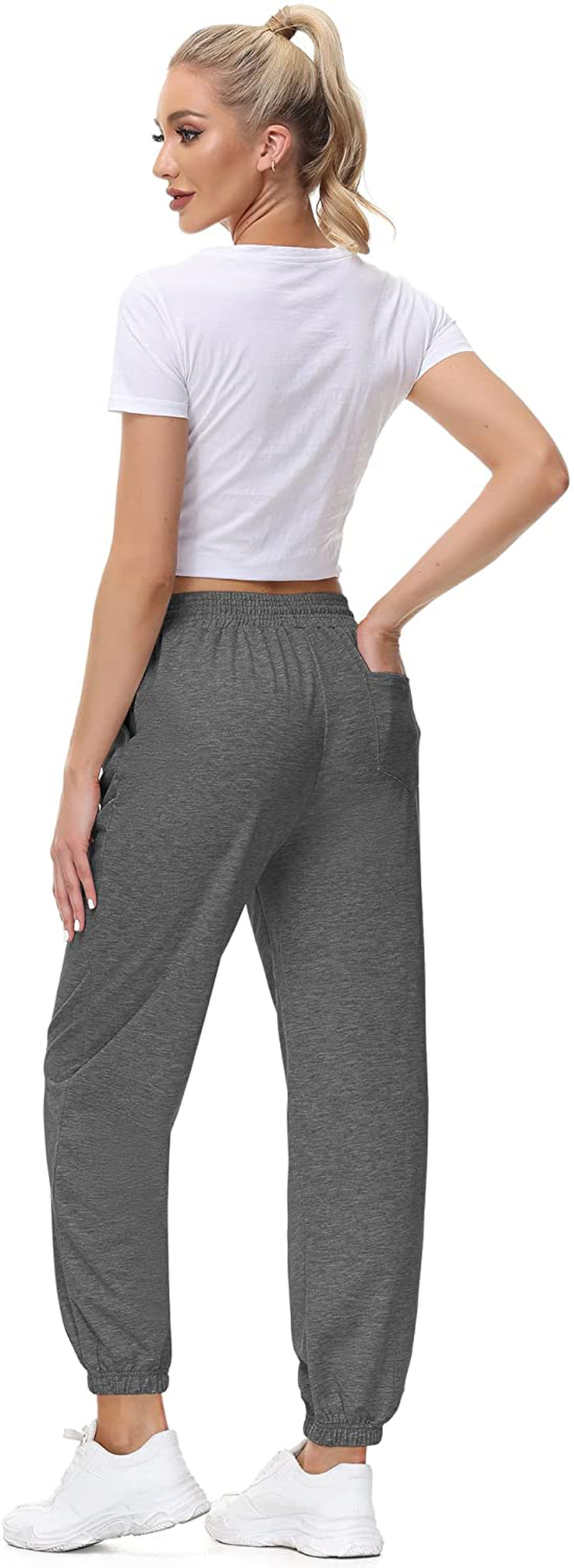LUYAA Women'S Relaxed Fit Soft Jogger Sweatpant with Pockets for Running Yoga Workout Golf Casual Pajama Pants Apparel & Accessories > Clothing > Activewear Kylie Max   