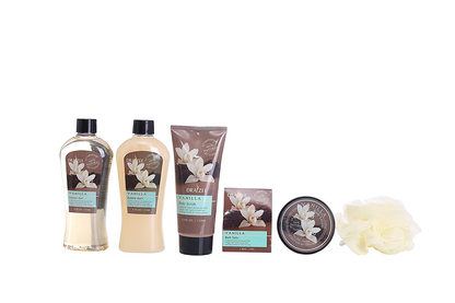 Spa Basket for Women w/Refreshing “Seductive Vanilla” Fragrance by Draizee- #1 Best Gift for Valentine – Luxury Bath & Body Set Includes 100% Natural Cream’s Lotion’s & Much More! Arts & Entertainment > Party & Celebration > Gift Giving Draizee   