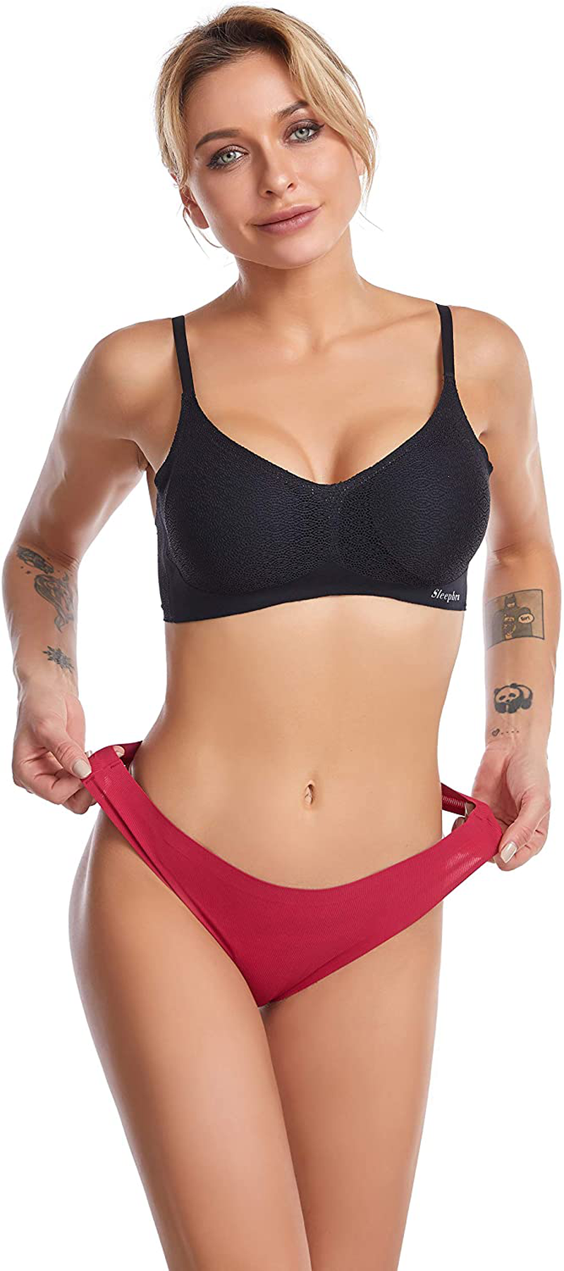 CRISAN Seamless Thongs for Women Nylon No Show Thong Underwear Women 6 Pack Apparel & Accessories > Clothing > Underwear & Socks > Underwear CRISAN   