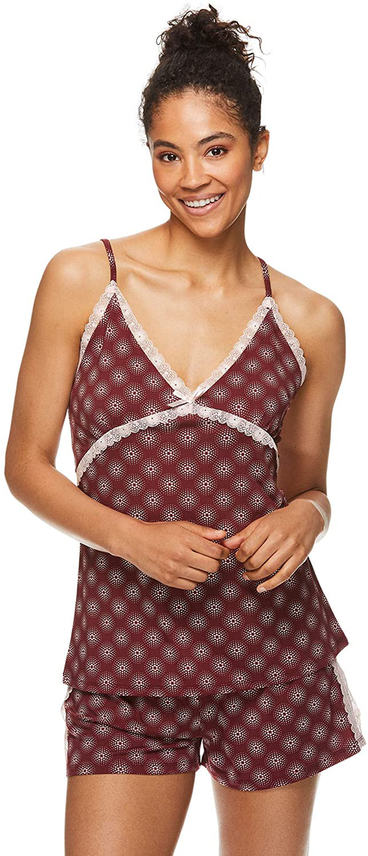 Nanette Lepore Womens Pajamas with Lace Trim – Cami and Short Pajama Set for Women Apparel & Accessories > Clothing > Sleepwear & Loungewear Kylie Max   