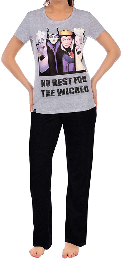 Disney Womens Villains Pajamas Apparel & Accessories > Clothing > Sleepwear & Loungewear > Pajamas Disney Small  