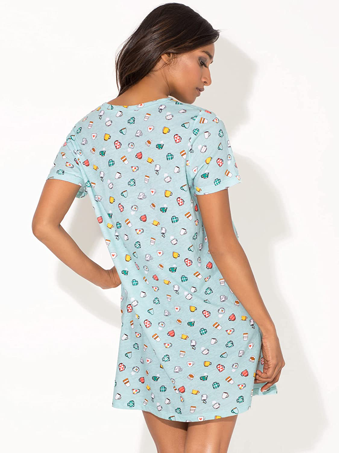 Smart & Sexy Women'S V-Neck Oversized Sleep Shirt Apparel & Accessories > Clothing > Sleepwear & Loungewear > Nightgowns Kylie Max   