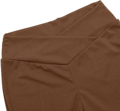 Burband Womens Bootcut Yoga Pants Tummy Control Non See through High Waisted Lounge Pants Bootleg Work Pants Dress Pants Apparel & Accessories > Clothing > Underwear & Socks > Shapewear Burband   