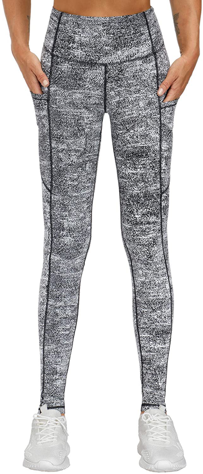 THE GYM PEOPLE Thick High Waist Yoga Pants with Pockets, Tummy Control Workout Running Yoga Leggings for Women Apparel & Accessories > Clothing > Activewear THE GYM PEOPLE   