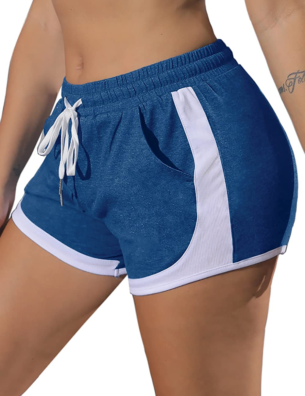 WIHOLL Womens Shorts for Summer Workout Running Shorts with Pockets Drawstring Apparel & Accessories > Clothing > Shorts Kylie Max   