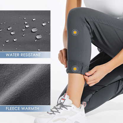 Willit Women'S Fleece Lined Joggers Warm Pants Running Thermal Sweatpants Winter Athletic Water Resistant with Pockets Apparel & Accessories > Clothing > Activewear Kylie Max   