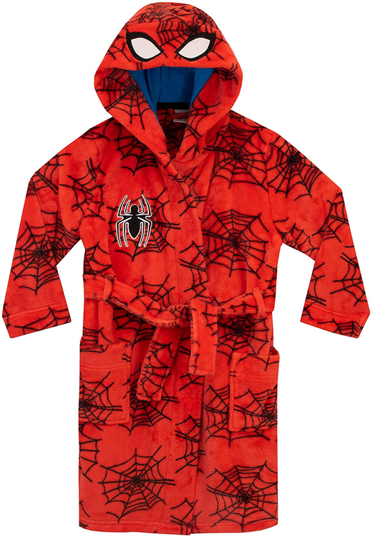 Marvel Boys' Spiderman Robe Apparel & Accessories > Clothing > Sleepwear & Loungewear > Robes Kylie Max   