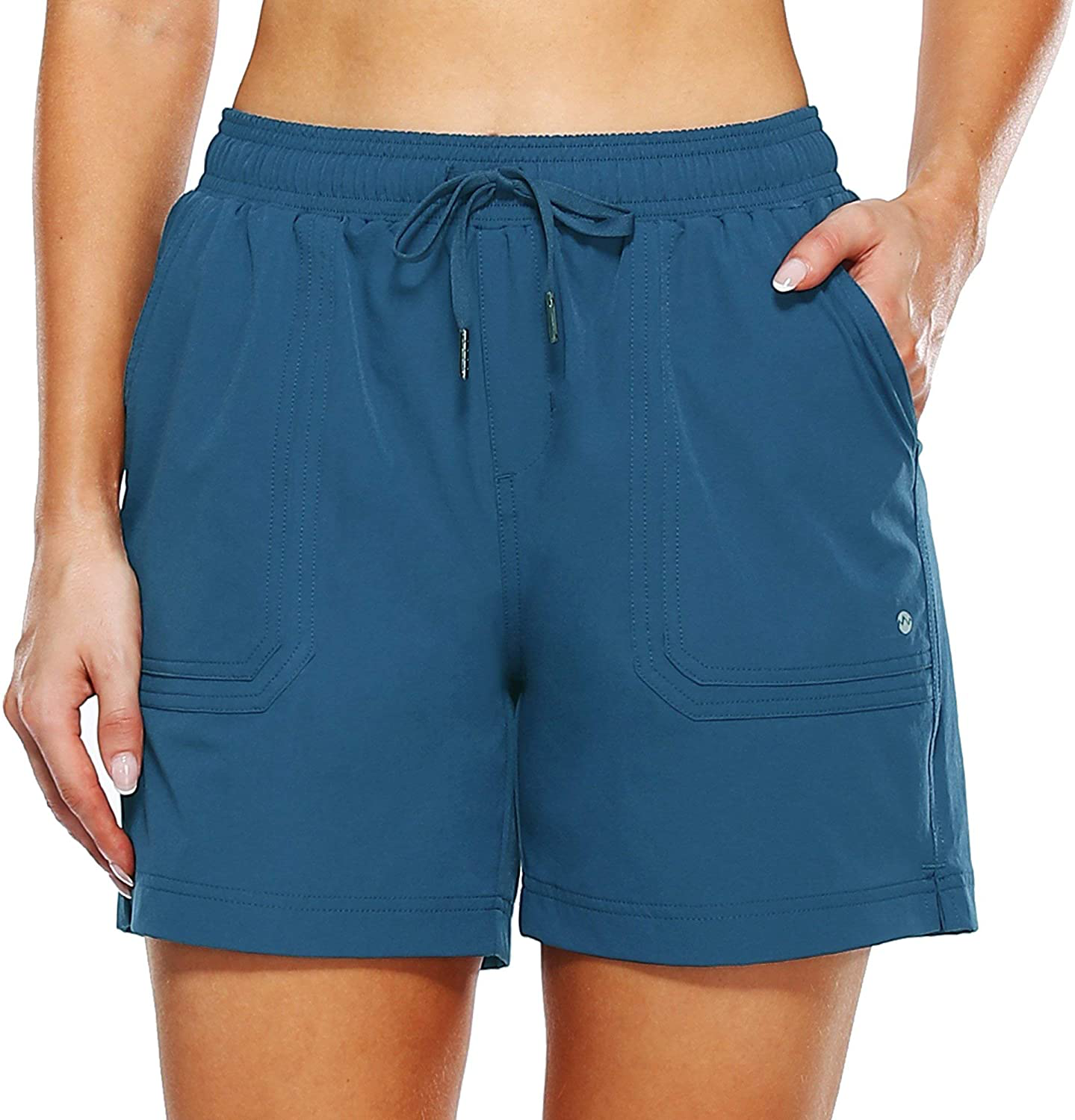 Willit Women'S 5" Hiking Shorts Golf Athletic Outdoor Shorts Quick Dry Workout Summer Water Shorts with Pockets Apparel & Accessories > Clothing > Shorts Kylie Max   