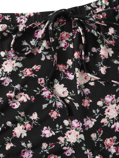 Shein Women'S Summer Floral Print Cami Top and Shorts Pajamas Set Apparel & Accessories > Clothing > Sleepwear & Loungewear Kylie Max   
