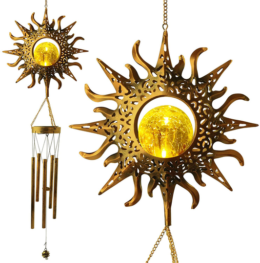 Sun Wind Chimes Solar Metal Wind Chimes,Gardening Gifts,Solar Wind Chimes,mom Gifts from Daughter,Gifts for Grandma, for Mother in Law,Gift for Women Birthday Unique Friend. Arts & Entertainment > Party & Celebration > Gift Giving ShangTianFeng   