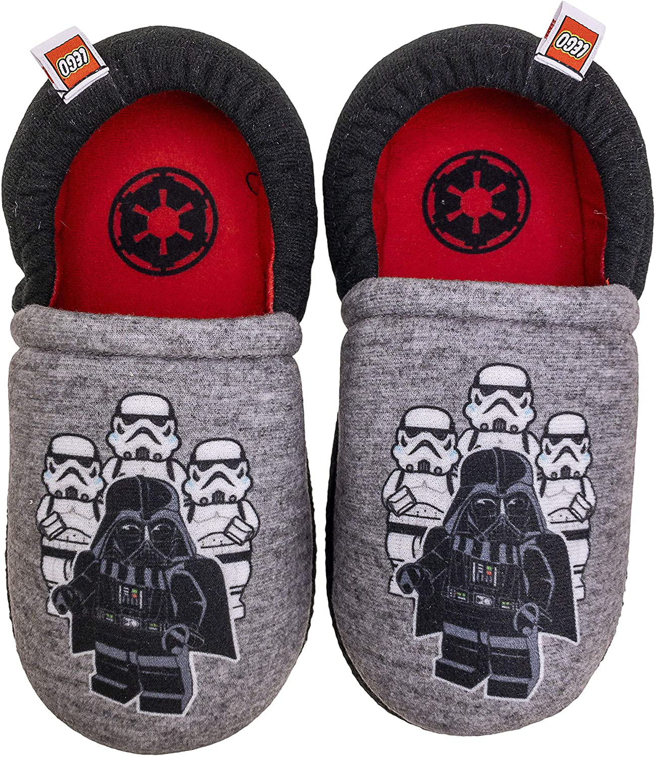 LEGO Star Wars Boys Robe with Slippers,Darth Vader Bathrobe Pajama Set,Boys Size 4/5 to 10/12 Apparel & Accessories > Clothing > Sleepwear & Loungewear > Robes Kylie Max   