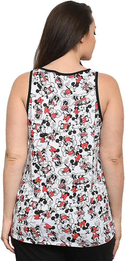 Disney Womens plus Size Tank Mickey & Minnie Mouse All over Print Apparel & Accessories > Clothing > Activewear Kylie Max   