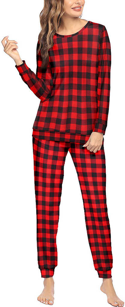 Ekouaer Womens Pajama Set Long Sleeve Sleepwear Star Print Nightwear Soft Pjs Lounge Sets with Pockets Apparel & Accessories > Clothing > Sleepwear & Loungewear > Pajamas Ekouaer   