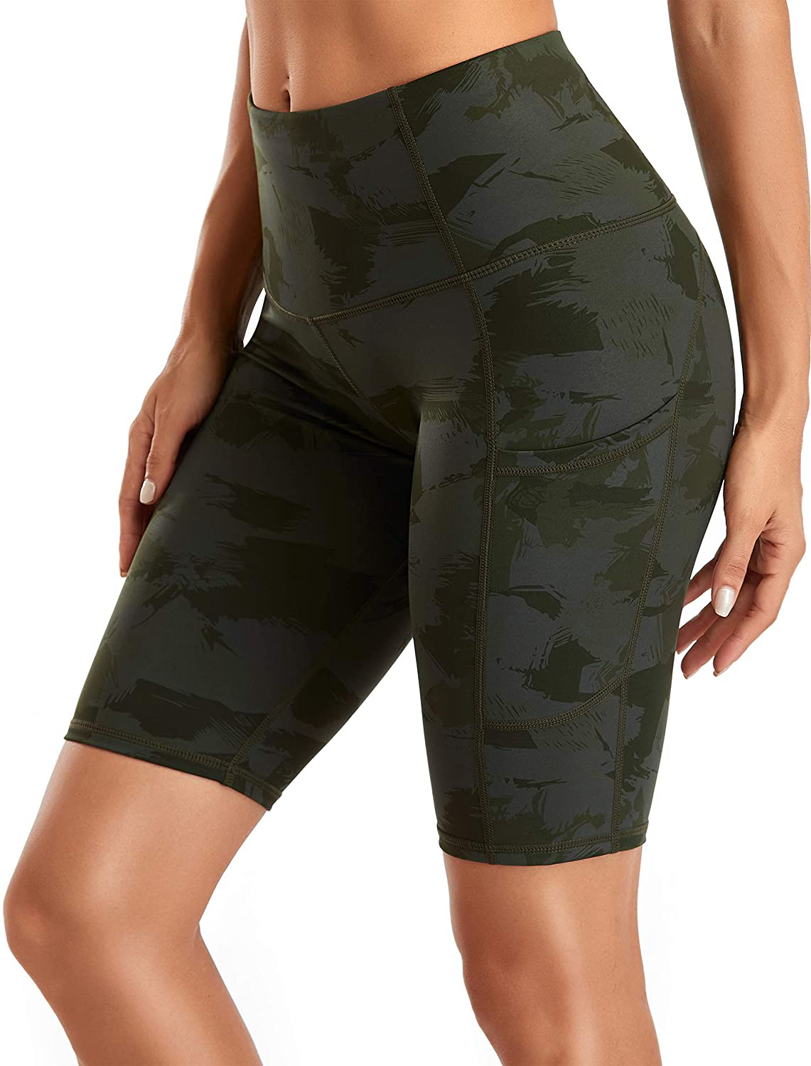 Oalka Women'S Short Yoga Side Pockets High Waist Workout Running Shorts Apparel & Accessories > Clothing > Shorts Kylie Max   