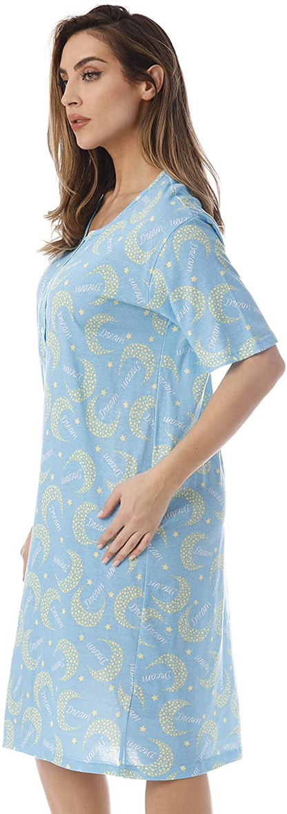 Just Love Short Sleeve Nightgown Sleepwear Apparel & Accessories > Clothing > Sleepwear & Loungewear > Nightgowns Kylie Max   