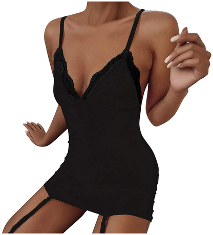 Women Sexy Lingerie,Ladies Sling Bodysuit Strappy Underwear,Exotic Bras Garters Panties Lace Baby Dolls Bustiers Corsets Apparel & Accessories > Clothing > Underwear & Socks > Shapewear AKshehe   