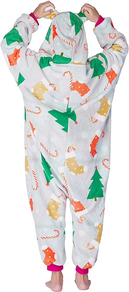 Soft Hooded Onesies Pajamas Costume, Halloween Pajamas Gifts for Girls Apparel & Accessories > Clothing > Sleepwear & Loungewear > Pajamas Kylie Max   