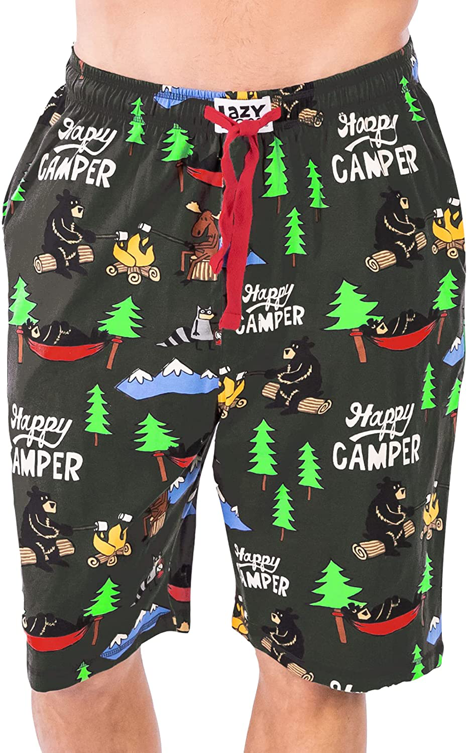 Lazy One Pajama Shorts for Men, Men'S Separate Bottoms, Cotton Loungewear Apparel & Accessories > Clothing > Sleepwear & Loungewear > Pajamas Kylie Max   