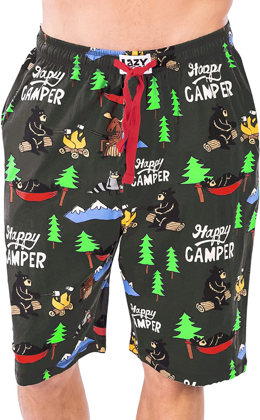 Lazy One Pajama Shorts for Men, Men'S Separate Bottoms, Cotton Loungewear Apparel & Accessories > Clothing > Sleepwear & Loungewear > Pajamas Kylie Max   