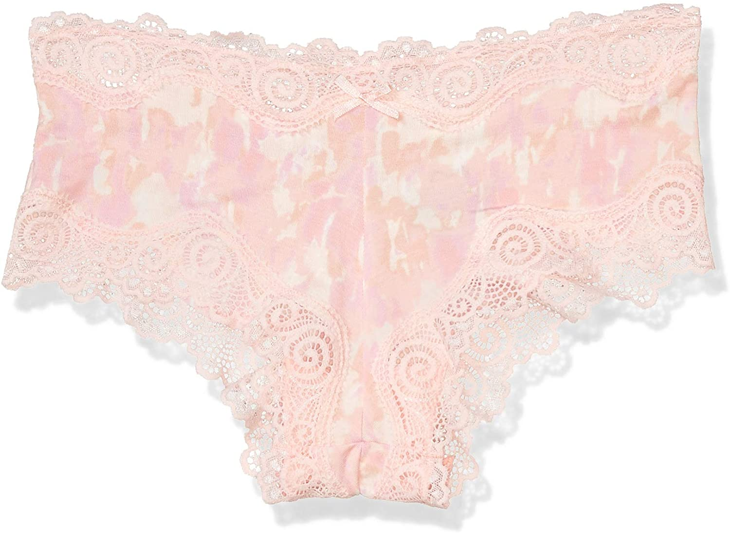 Maidenform Women'S Sexy Must Have Cheeky Scalloped Lace Hipster Apparel & Accessories > Clothing > Underwear & Socks > Underwear Maidenform Watercolor Camo Print/Soft Pink 6 