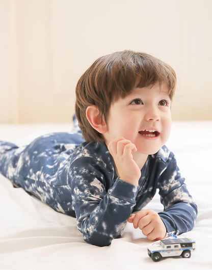 VAENAIT BABY 12M-12 Toddler Kids Boys Girls 100% Cotton Marbling Sung Fit Sleepwear Pajamas 2Pcs Pjs Set Apparel & Accessories > Clothing > Sleepwear & Loungewear > Pajamas Kylie Max   