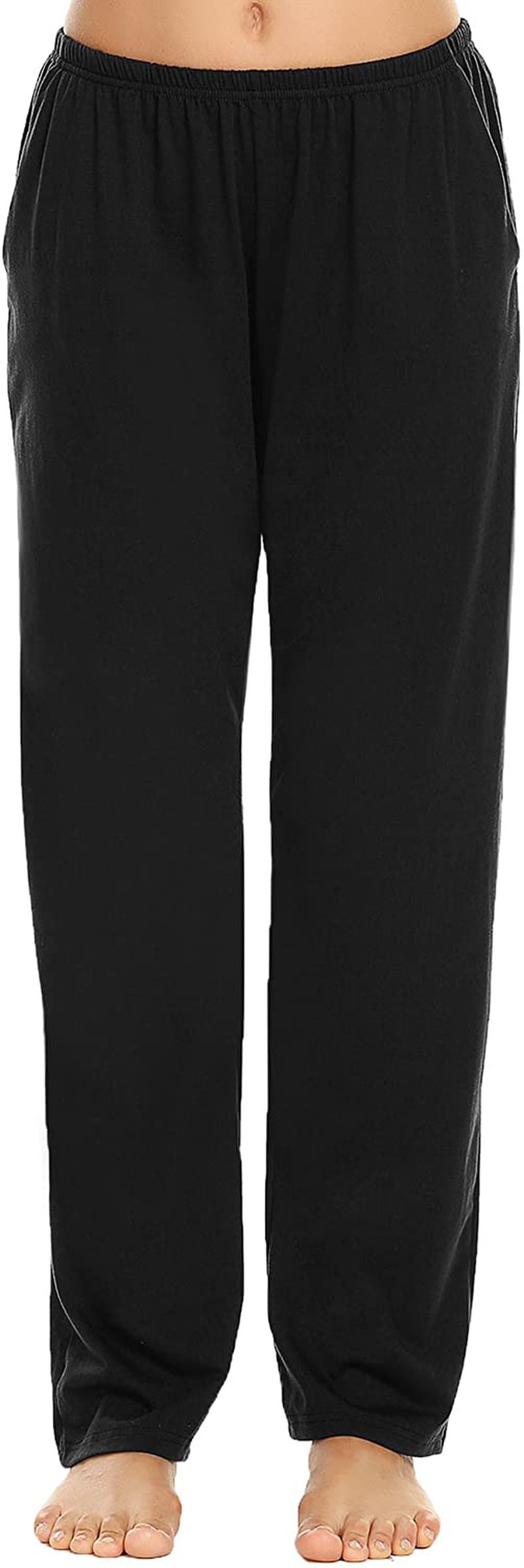 Ekouaer Pajama Pants Women'S Casual Lounge Pants Soft Cotton Sleepwear Pj Bottoms with Pockets S-XXL Apparel & Accessories > Clothing > Sleepwear & Loungewear > Pajamas Kylie Max   