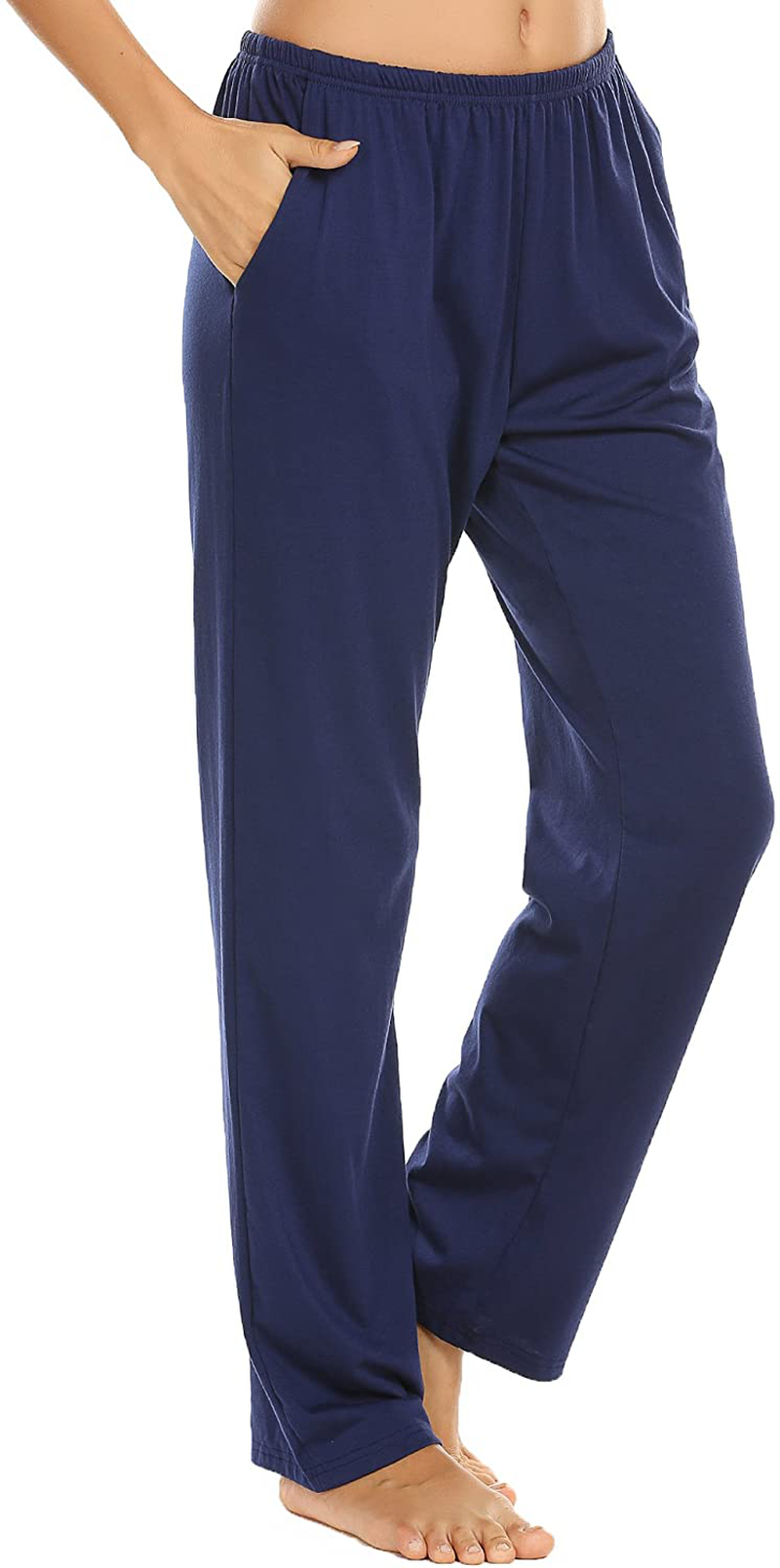 Ekouaer Pajama Pants Women'S Casual Lounge Pants Soft Cotton Sleepwear Pj Bottoms with Pockets S-XXL Apparel & Accessories > Clothing > Sleepwear & Loungewear > Pajamas Kylie Max   